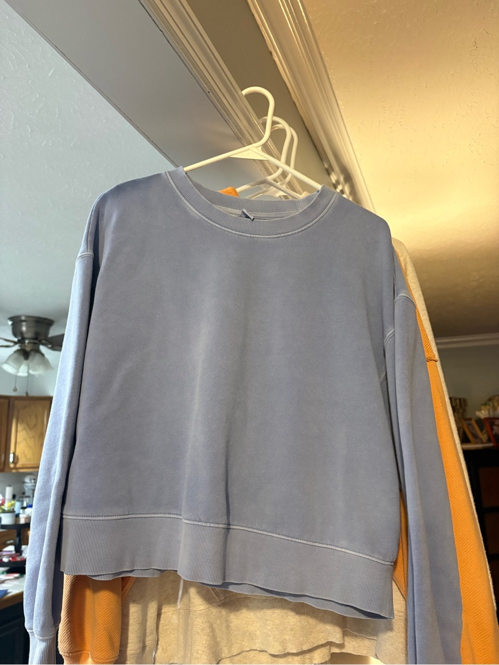 Old Navy Light Blue Crewneck Sweater cropped